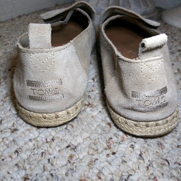 Toms Alpargata Deconstructed Taupe Suede Rope Trimmed Espadrilles - Picture 7 of 11